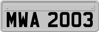 MWA2003