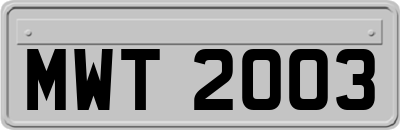 MWT2003