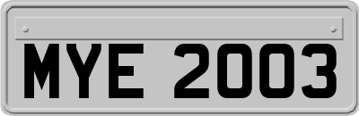 MYE2003
