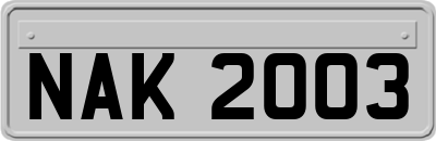 NAK2003