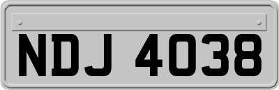 NDJ4038