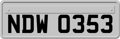 NDW0353