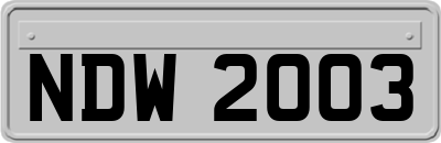 NDW2003