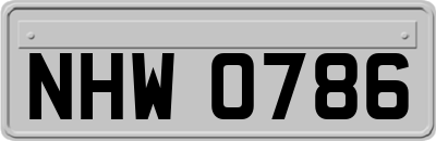 NHW0786