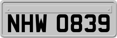 NHW0839