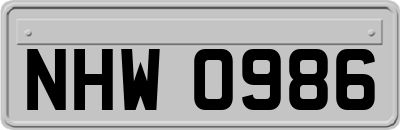 NHW0986