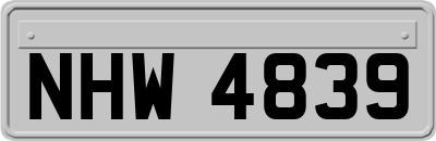 NHW4839