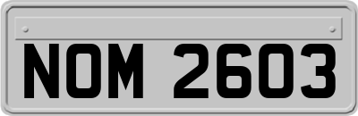 NOM2603
