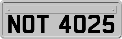 NOT4025
