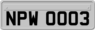 NPW0003