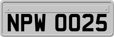 NPW0025