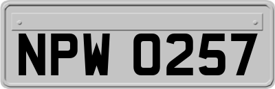 NPW0257