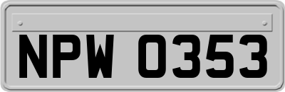 NPW0353