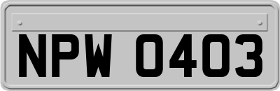 NPW0403