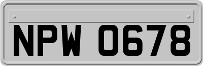 NPW0678