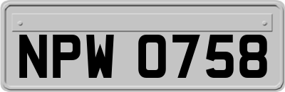 NPW0758