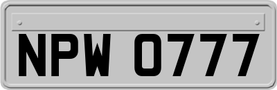 NPW0777