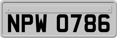 NPW0786