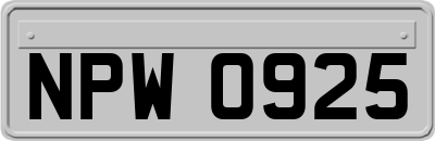 NPW0925