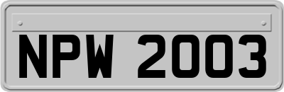 NPW2003