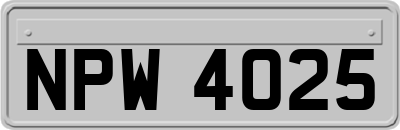 NPW4025