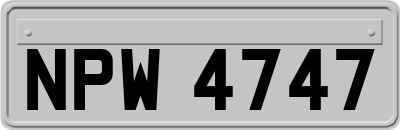 NPW4747