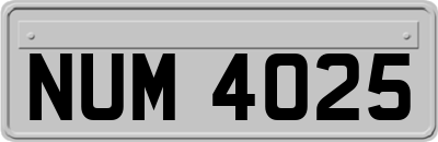 NUM4025