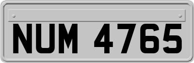 NUM4765