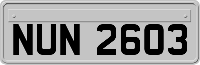 NUN2603