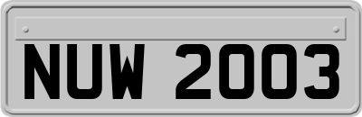 NUW2003