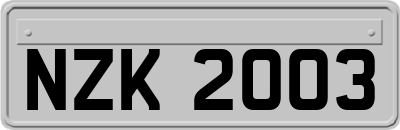 NZK2003
