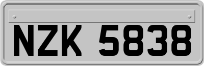 NZK5838