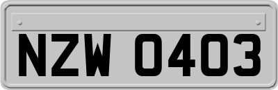 NZW0403