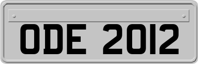 ODE2012
