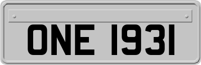 ONE1931