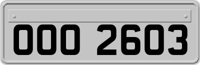 OOO2603