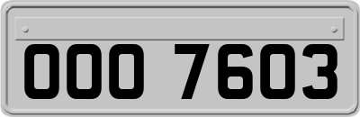 OOO7603