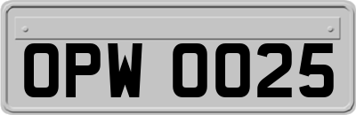OPW0025