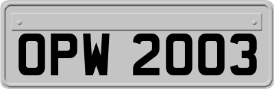 OPW2003