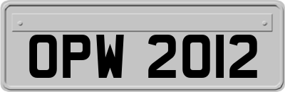 OPW2012