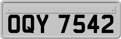 OQY7542
