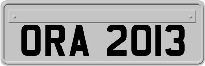ORA2013