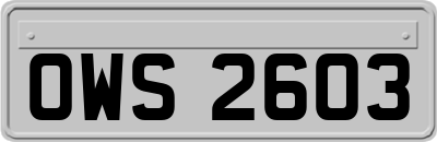 OWS2603