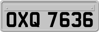 OXQ7636
