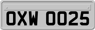 OXW0025