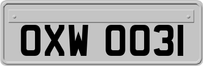 OXW0031