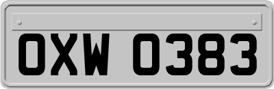 OXW0383