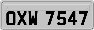 OXW7547