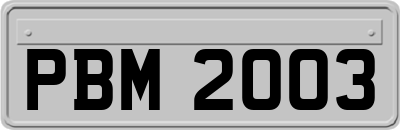 PBM2003