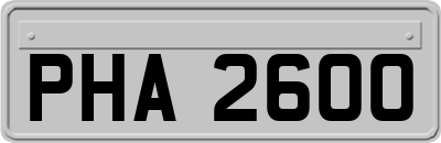 PHA2600